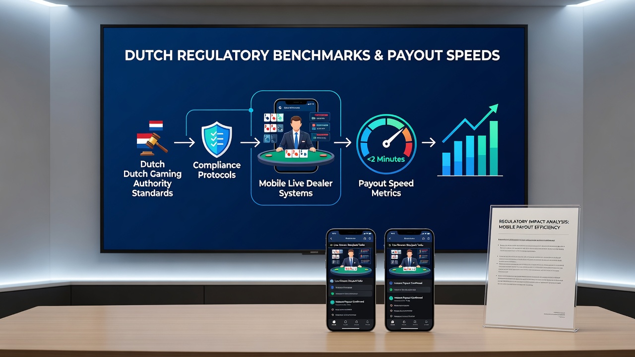 Diagram van payout verwerkingstijden onder Nederlandse benchmarks in live dealer apps